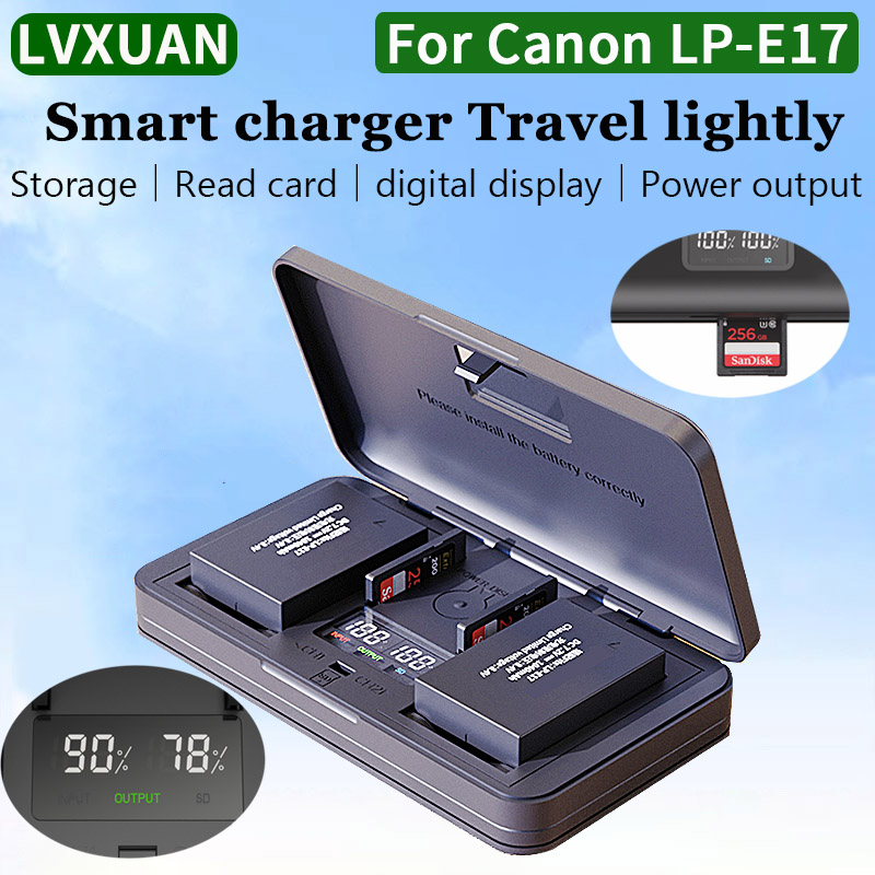 Canon Camera Eos R50 - LVXUAN LP-E17 แบตเตอรี่ Charger สําหรับ Canon
