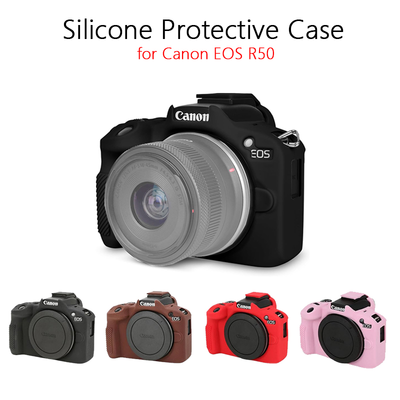Canon Camera Eos R50 - เคสซิลิโคนป้องกันสำหรับแคนนอน EOS R50 เคสซิลิโคนกันน้ำกันกระแทกสำหรับแคนนอน R50 อุปกรณ์เสริม