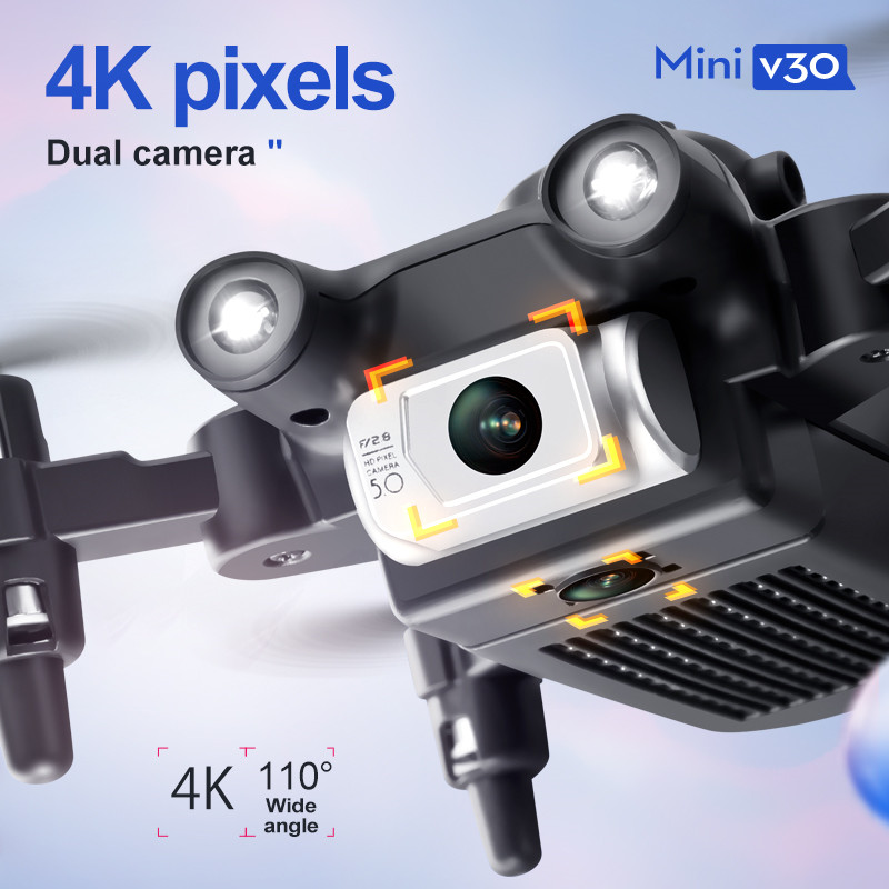 Mini V30 WiFi FPV Drone 4K HD  - Drone Camera Mount บทวิจารณ์และราคา