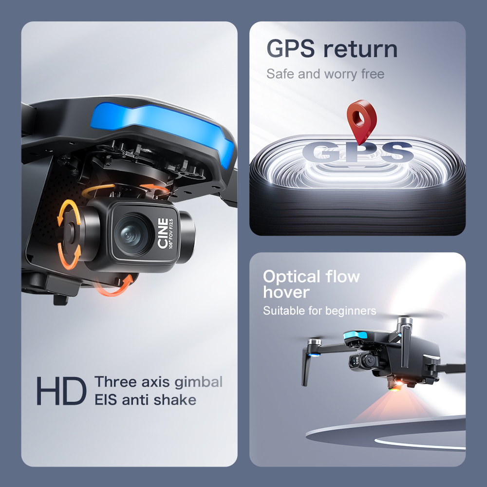 โดรน Lenovo GPS S-X1 กล้อง 8K  - Drone Camera With Gimbal บทวิจารณ์และราคา