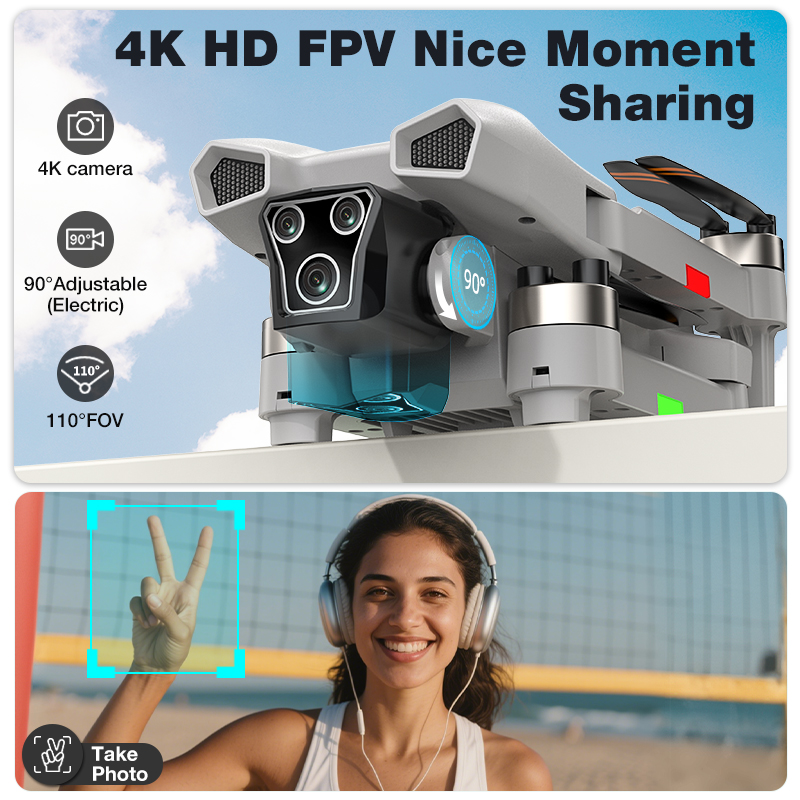 โดรนรุ่นใหม่ L017 Pro Brushles - Drone Camera Mount บทวิจารณ์และราคา